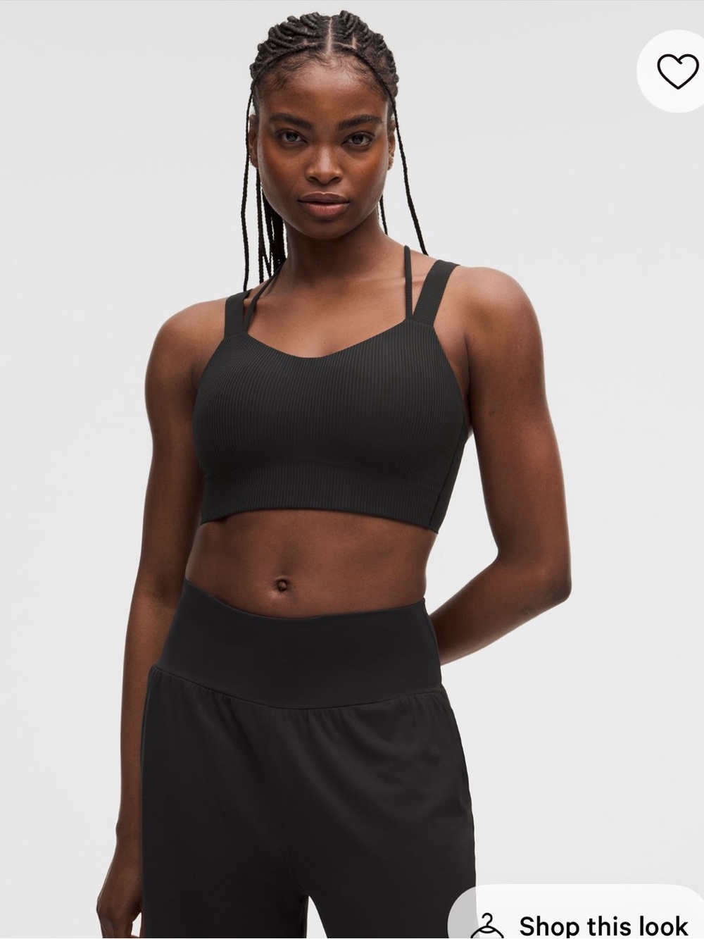 NEVER WORN Like a Cloud Longline Ribbed Bra D/DD